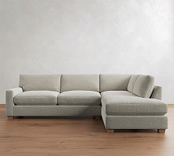PB Comfort Modern Square Arm Return Bumper Sectional (121")