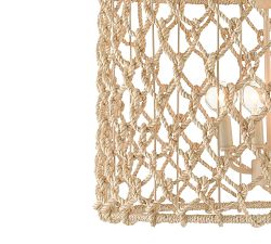 Cason Woven Drum Chandelier (21&quot;)