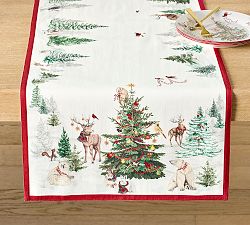 Enchanted Forest Cotton Table Runner