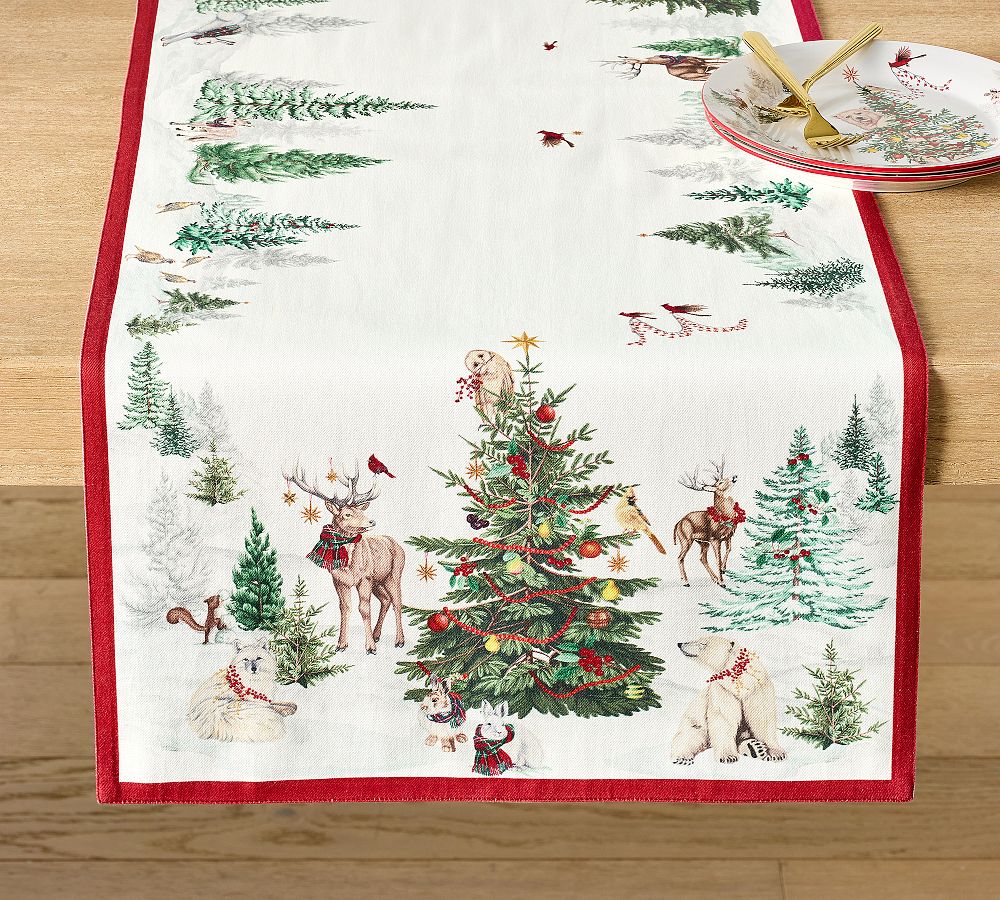 Enchanted Forest Cotton Table Runner