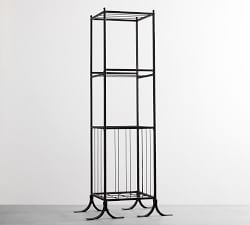 Bronze Pool Storage Towel/Shelf Hamper