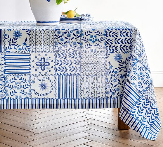 Mark D. Sikes Clementine Patchwork Tablecloth - Thumbnail 2