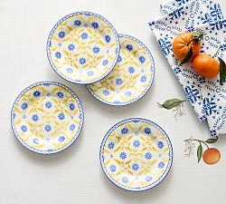 Mark D. Sikes Valencia Vine Appetizer Plates - Set of 4
