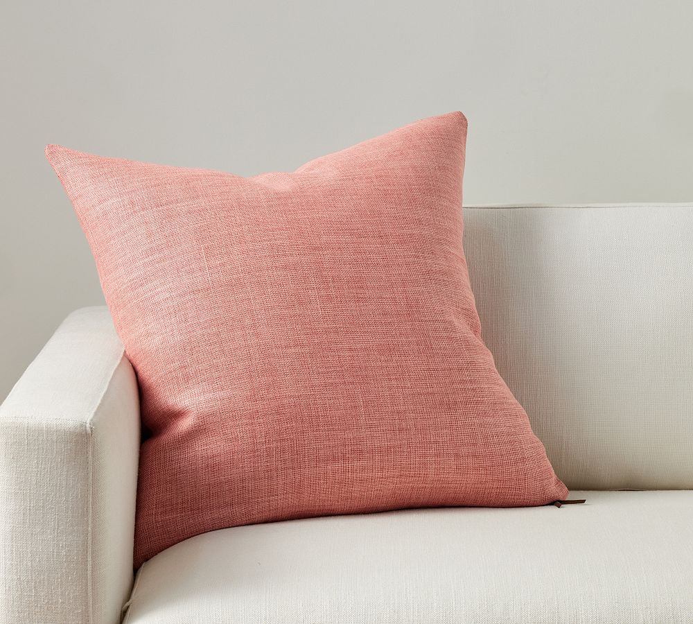 Belgian Linen Pillow (Coral)