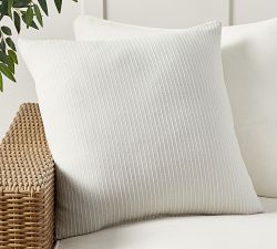 Sunbrella® Pickstitch Striped Outdoor Pillow