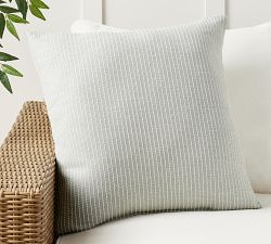 Sunbrella® Pickstitch Striped Outdoor Pillow
