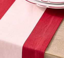 Monique Lhuillier Harper Stripe Organic Cotton Table Runner