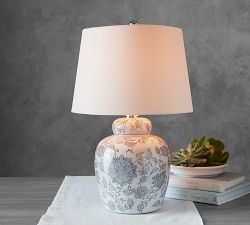 Langley Petite Ceramic Table Lamp (18&quot;)