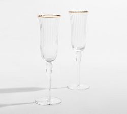 Monique Lhuillier Tatum Champagne Flutes - Thumbnail 2