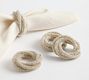 Silver Interlocking Napkin Rings - Set of 4