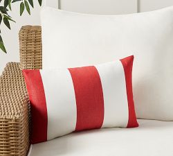 Sunbrella Awning Striped Outdoor Pillow - Thumbnail 2