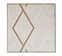Aleksandra Zee Inlaid Wood - White &amp; Camel