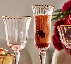 Monique Lhuillier Tatum Wine Stem Glasses &ndash; Set of 2