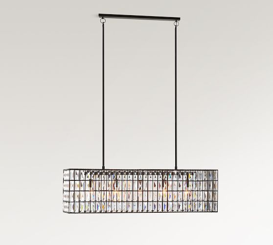 Adeline Crystal Rectangular Chandelier