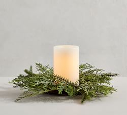 Faux Mixed Pine Wreath