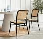 Leucadia Metal &amp; Cane Stackable Bistro Chair