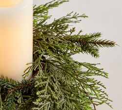 Faux Mixed Pine Wreath