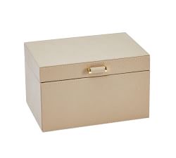 Quinn Small Leather Jewelry Box - Shadow Printed