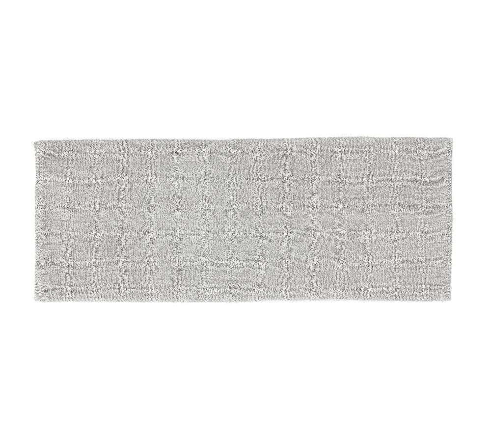 Classic Double Wide Organic Loop Bath Mat - Gray Mist, 24" x 64"