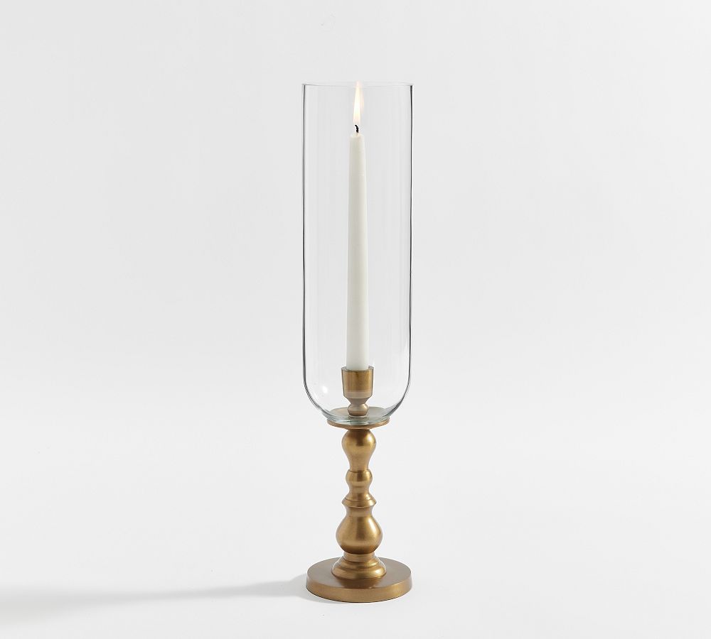 Napa Brass Hurricane Candle Holder
