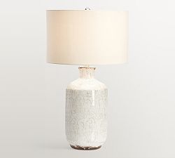 Open Box: Bethany Ceramic Table Lamp, 23.5" - White