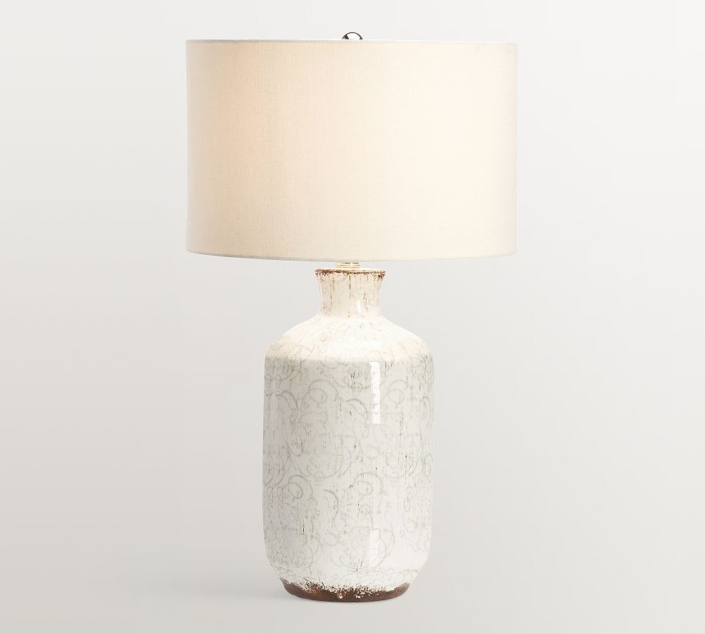 Open Box: Bethany Ceramic Table Lamp, 23.5" - White