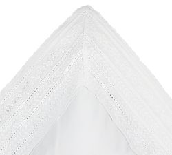 Lylah Cotton Percale Embroidered Sham