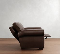 Pearce Roll Arm Leather Recliner