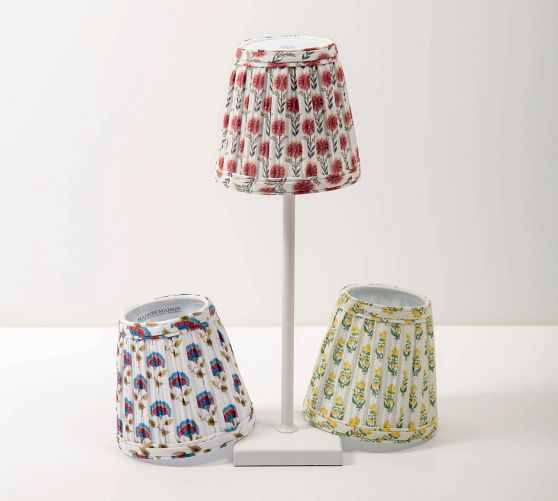 Maison Maison Pleated Block Print Shades