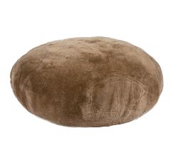 Bela Shortwool Sheepskin Round Pouf