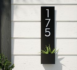 Post &amp; Porch Standing Tall Address Planters