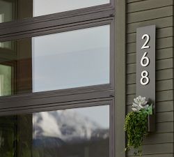 Post &amp; Porch Standing Tall Address Planters