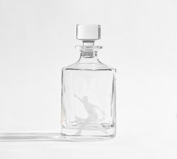 MLB Baseball Decanter &amp; Double Old Fashioned Glasses Set