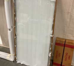 Open Box: Everson Rectangular Glass Coffee Table (52&quot;), Antique Brass