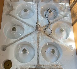 Open Box: Monroe Metal Round Chandelier (58" Diam.) - Tumbled Brass