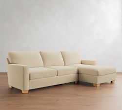 Buchanan Modern Square Arm Chaise Sectional (91"-107")