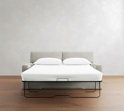 PB Comfort Modern Square Arm Slipcovered Sleeper Sofa (57"-81")