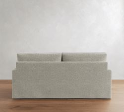 PB Comfort Modern Square Arm Slipcovered Sleeper Sofa (57"-81")