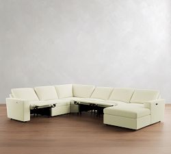 Dream Power Reclining L-Shaped Chaise Sectional (154"-166")