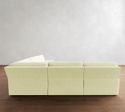 PB Comfort Modern Square Arm Power Reclining L-Shaped Sectional (119"-133")