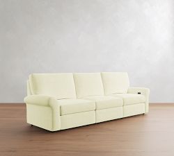 PB Comfort Modern Roll Arm Power Reclining Sofa - Storage Available (85&quot;-145&quot;)
