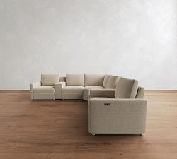 Westwood Slim Arm Power Reclining L-Shaped Sectional (116"-128")