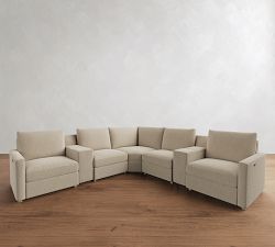 Westwood Slim Arm Power Reclining L-Shaped Sectional (116"-128")
