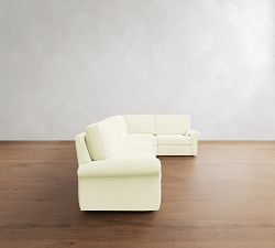 PB Comfort Modern Roll Arm Power Reclining Reversible Wedge Sectional - Storage Available (122&quot;-136&quot;)