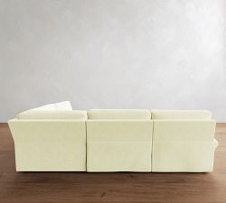 PB Comfort Modern Roll Arm Power Reclining Reversible Wedge Sectional - Storage Available (122&quot;-136&quot;)