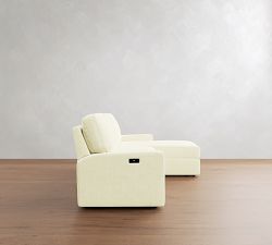 PB Comfort Modern Square Arm Power Reclining Chaise Sectional (111"-124")