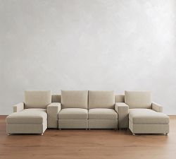 Westwood Slim Arm Power Reclining Double Chaise Sectional (136"-160")