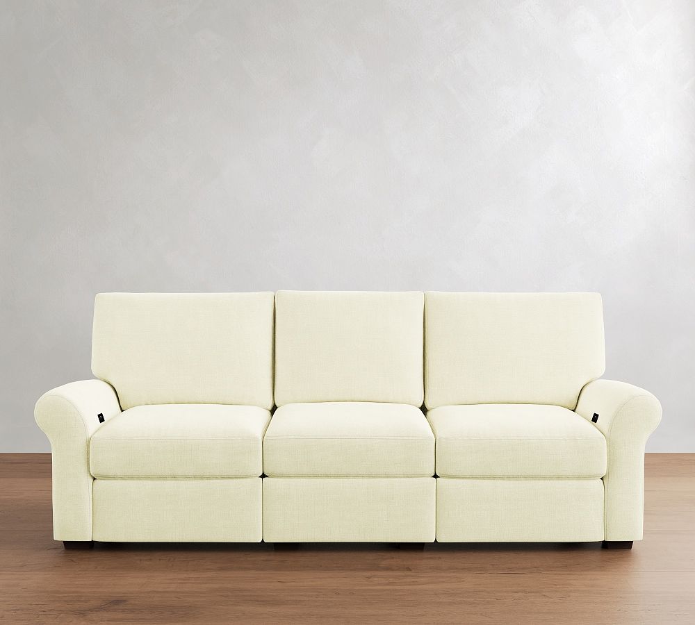 PB Comfort Modern Roll Arm Motion Power Reclining Sofa (93&quot;)