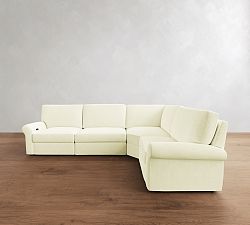 PB Comfort Modern Roll Arm Power Reclining Reversible Wedge Sectional - Storage Available (122&quot;-136&quot;)