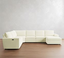 Dream Power Reclining L-Shaped Chaise Sectional (154"-166")